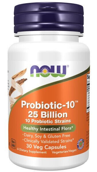 NOW Probiotic-10 25 Billion 30 vcaps