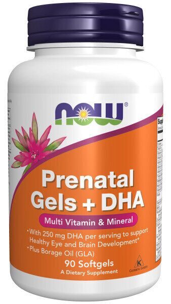 NOW Prenatal gels + DHA 90 soft