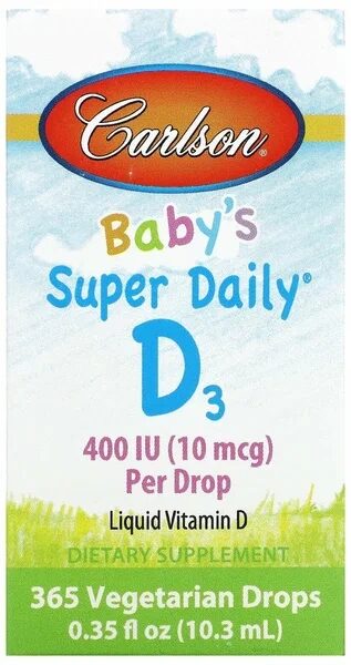 Carlson Labz Baby D3 400 IU 10 ml