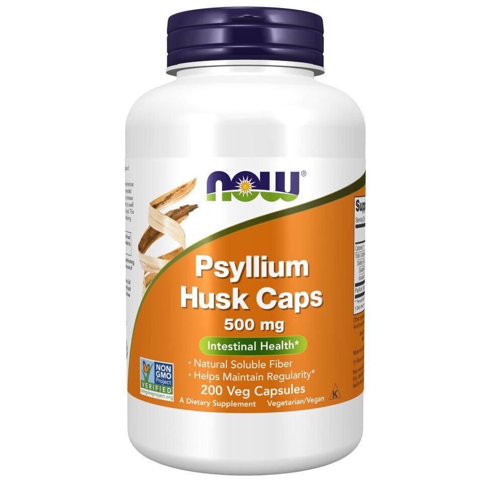 NOW Psyllium Husk 500 mg 200 vcaps